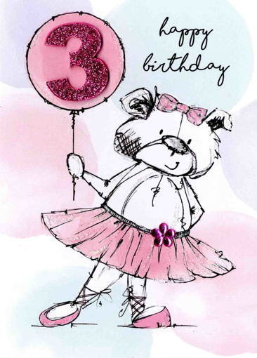 Picture of HAPPY 3RD BIRTHDAY CARD
